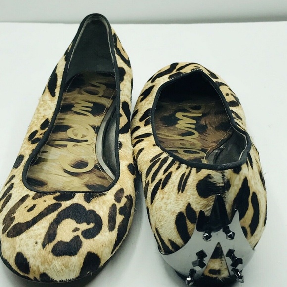 Sam Edelman Joya Ballet Flats Leopard Calf Hair - Picture 7 of 8